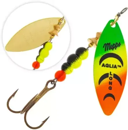 Блесна Mepps AGLIA LONG OR/TIGER  №4