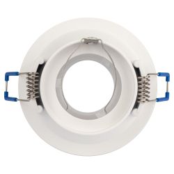 Встраиваемый светильник декоративный ЭРА KL103 WH MR16 GU5.3 белый | Декоративные встраиваемые светильники