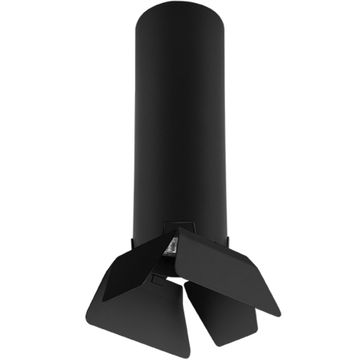Накладной точечный светильник R497437 черный Rullo Lightstar