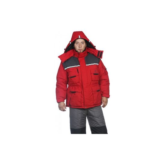 Костюм "Кайман" кур+п/к (Таслан, красн/серый)