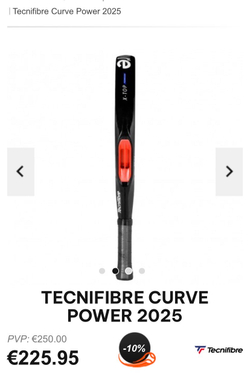 Tecnifibre, CURVA POWER, Padel Racket
