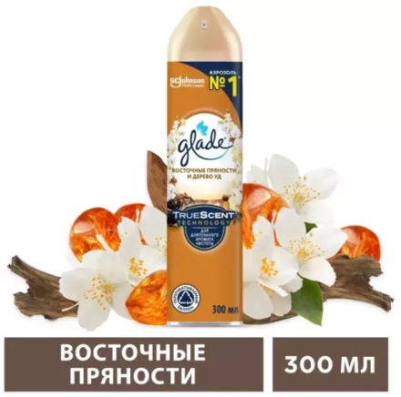 Glade освежитель воздуха Восточные пряности и дерево уд, 300 мл