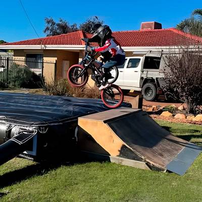 Надувная подушка «LandAir» для приземления и трюков, 4,5×3,5×0,46 м