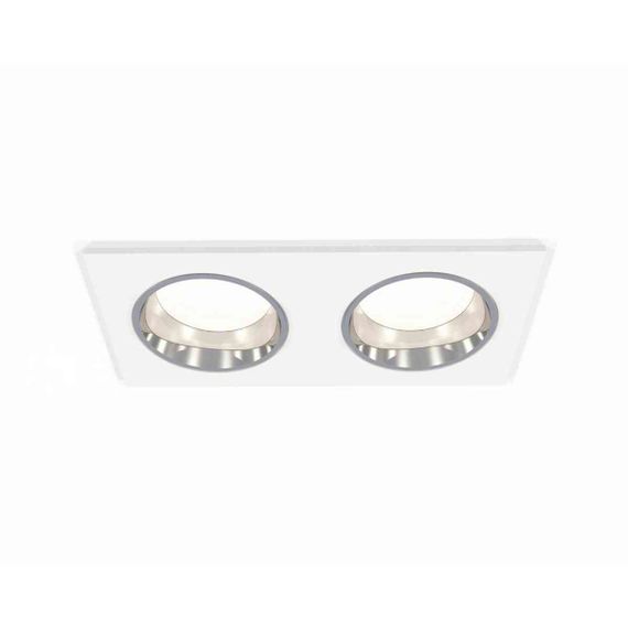 Комплект встраиваемого светильника Ambrella light Techno Spot XC6525003 SWH/PSL белый песок/серебро полированное (C6525, N6112)
