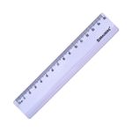 Линейка пластиковая 15 см BRAUBERG "PASTEL", тонированная, ассорти, 117012