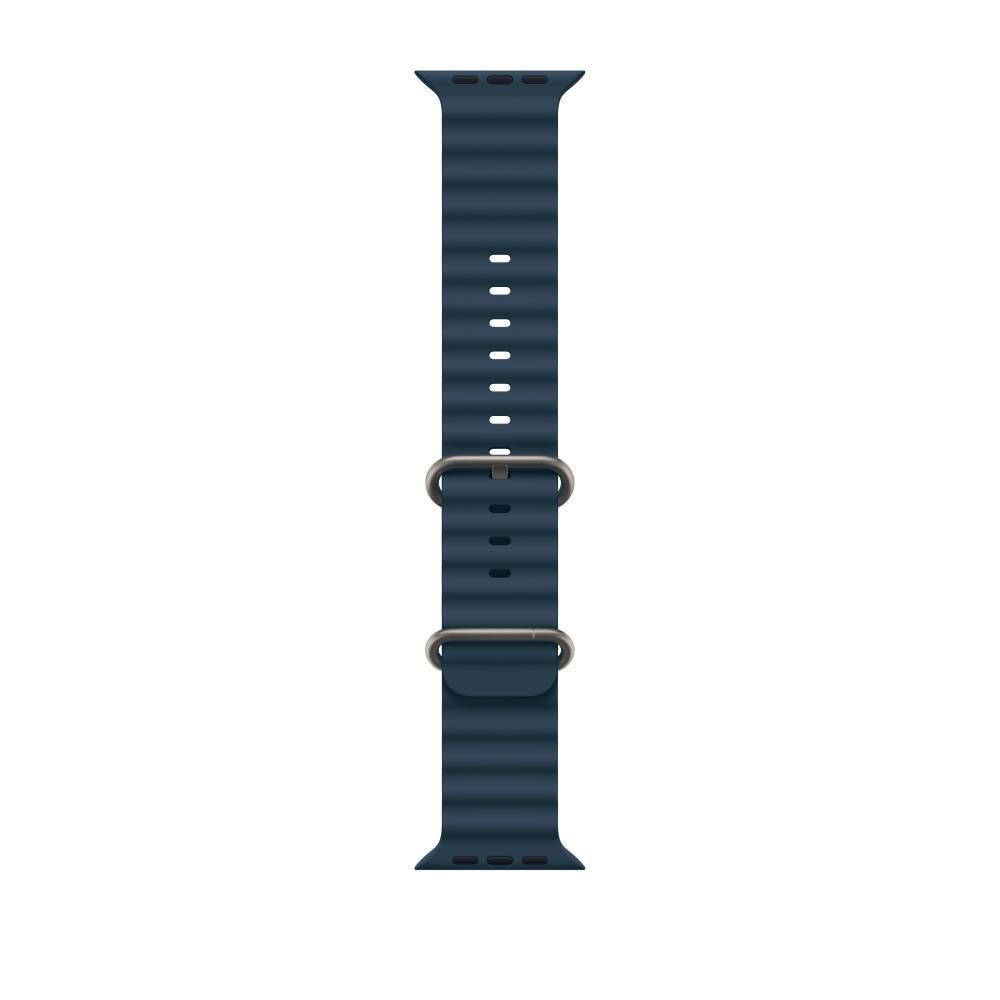 Ремешок Apple Ocean Синего цвета для Apple Watch 44, 45 мм, Ultra и Ultra 2 (дизайн 2023)