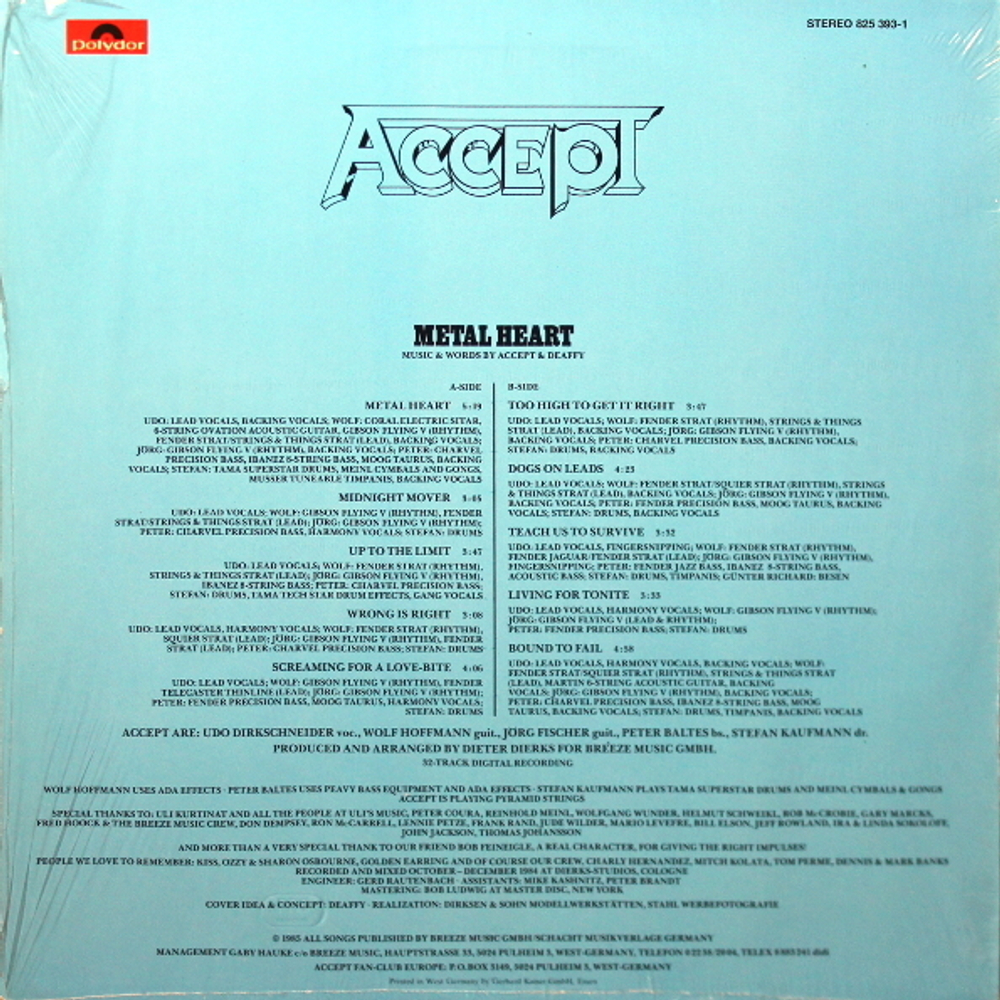 Accept / Metal Heart (LP)