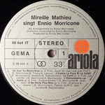Mireille Mathieu / Ennio Morricone - Mireille Mathieu Singt Ennio Morricone (Германия 1975г.)