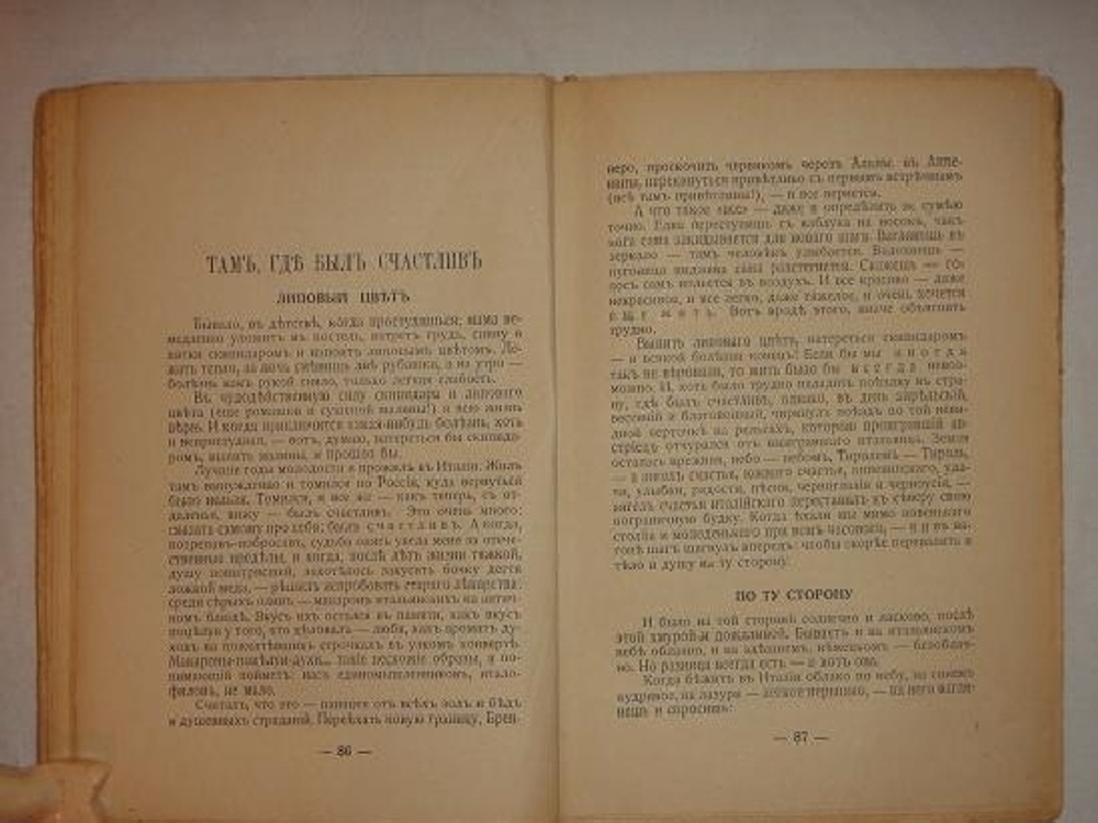 "Там, где был счастлив. Рассказы". Михаил Осоргин. 1928г.