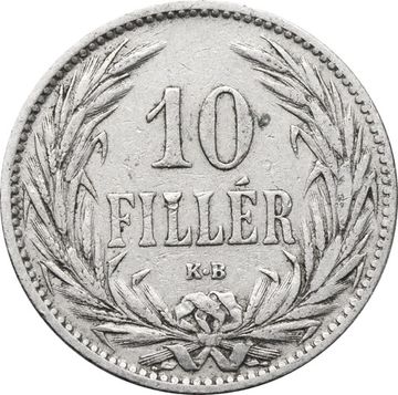 10 филлеров 1892-1909 Венгрия