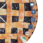 Форма для выпечки сталь, 24.5х24.5х8 см, антиприг, кругл, Daniks, K-138-2