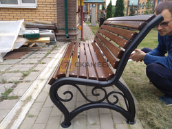 Скамейка садовая «Брянск» (1,2 м ангарская сосна)