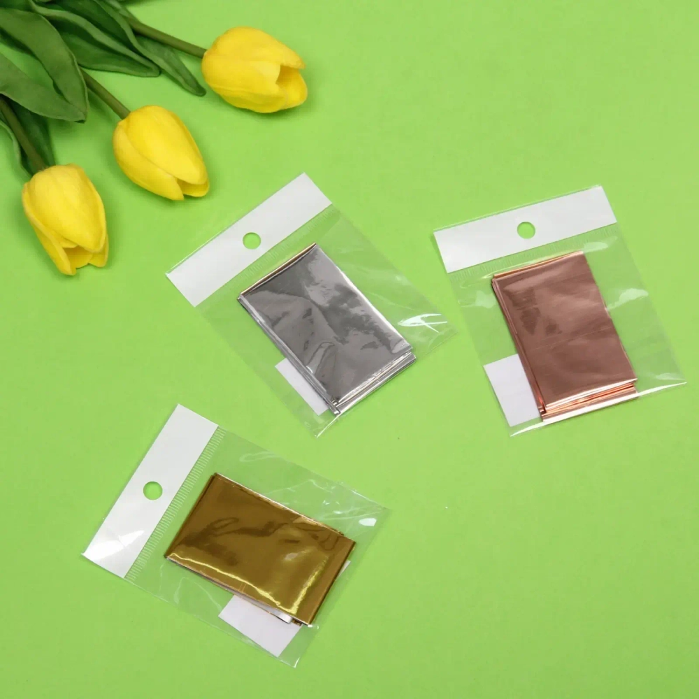 Фольга переводная для нейл-арта «Nail Art Design», цвет золото, серебро и розовое золото, 9*7см