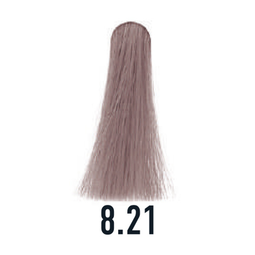 8.21 крем-краска ICE Permanent светлый блонд фиолетово-пепельный - 100 мл.