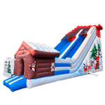 Батут "Зимняя горка Арктика" 13m*6m*8,3 m