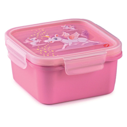 Ланч-бокс квадратный 800мл SNIPS Единорог розовый