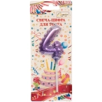 Свеча для торта Цифра Шарик «4» 6*4 см