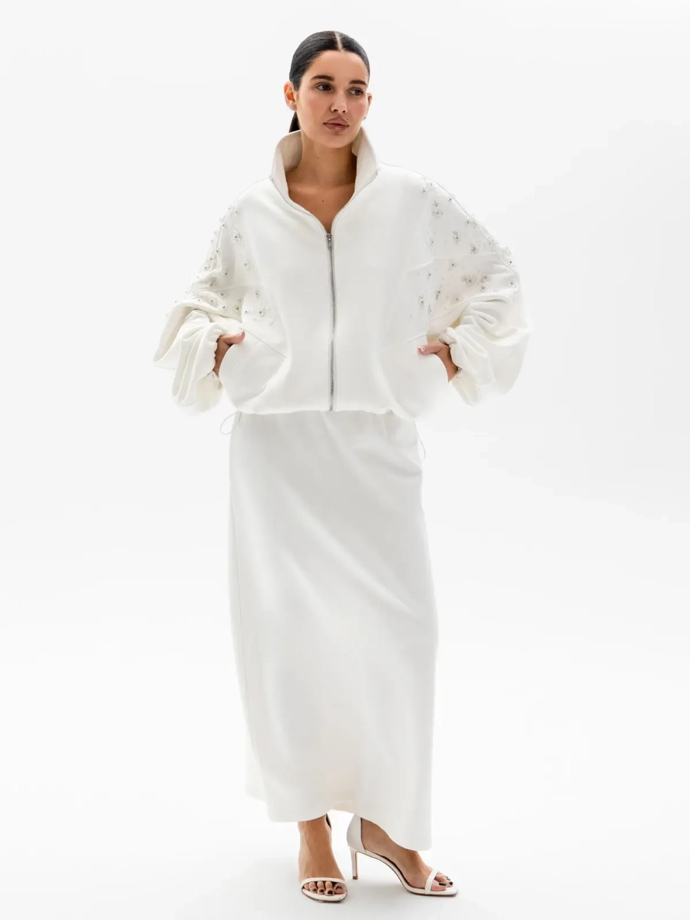 Олимпийка DROPS, белый