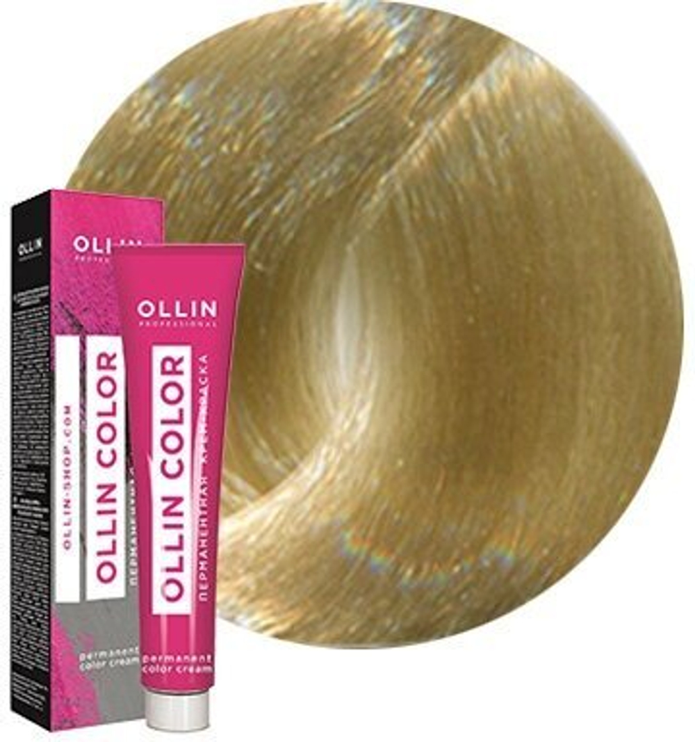 OLLIN COLOR 10/03 светлый блондин прозрачно-золотистый 60мл Перманентная крем-краска для волос