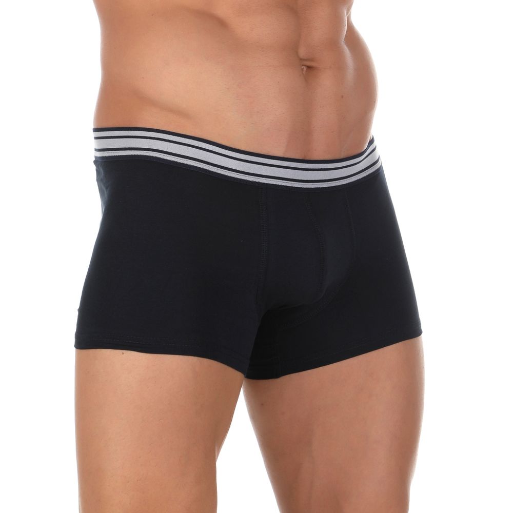 Набор мужских трусов боксеров 3в1 темно-синие  DARKZONE DZN3333LCV