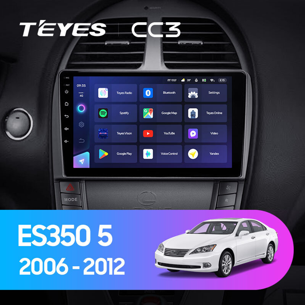 Teyes CC3 9" для Lexus ES 350 5 2006-2012