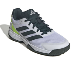 Детские теннисные кроссовки Adidas Ubersonic K - pure teal/silver metallic/lucid lemon