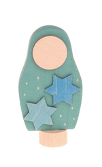 Декоративная фигурка "Матрешка со звездочками"
