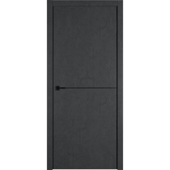 Фото межкомнатная дверь экошпон VFD Urban 1 jet loft молдинг black mould