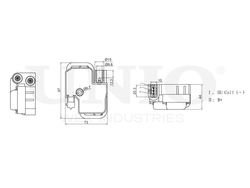 Катушка зажигания UNIO IGC-20010