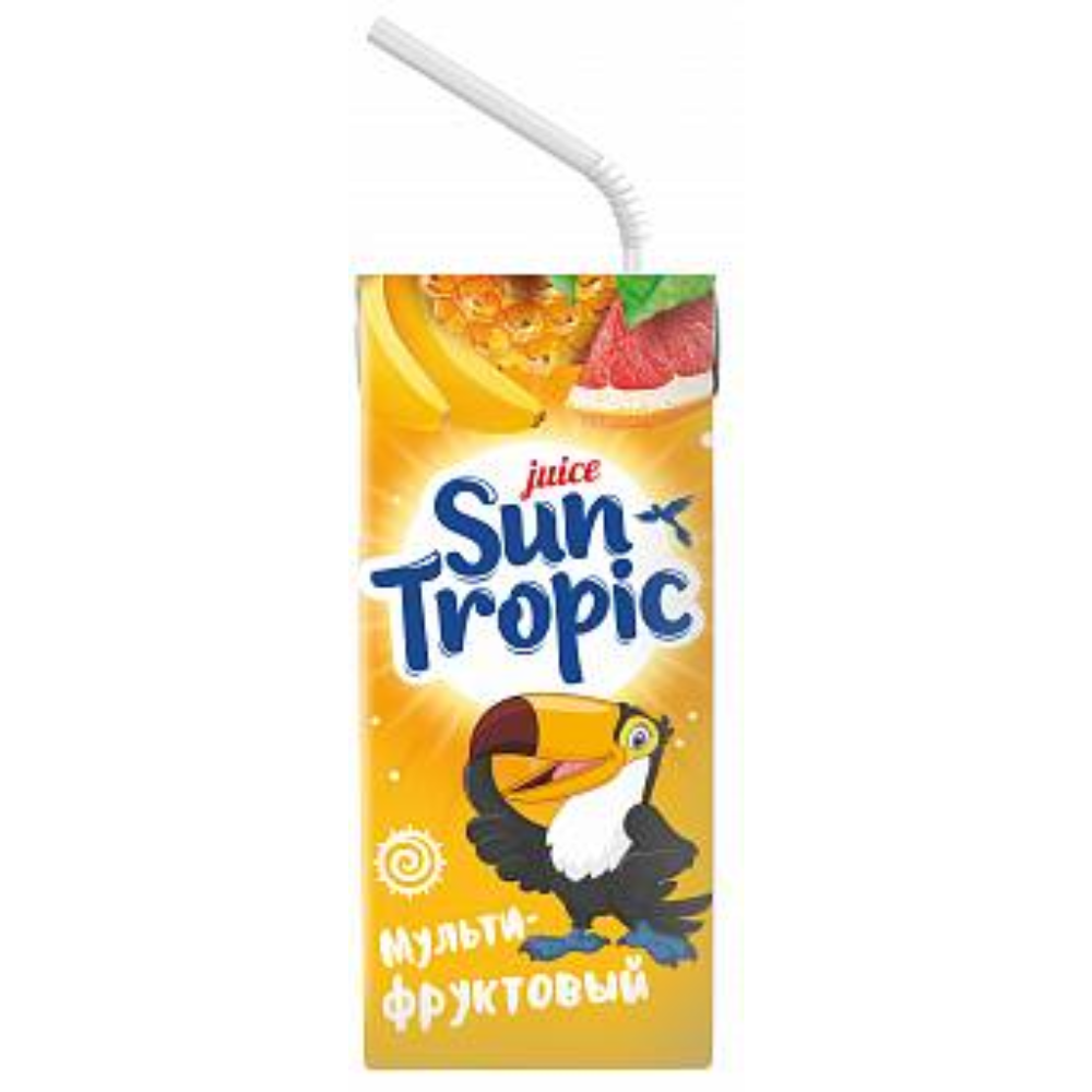 Сок натуральный Sun Tropic мультифрукт 200 мл