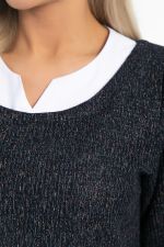 Платье Нежный акцент (черно-белое) П12829-18М LT Collection