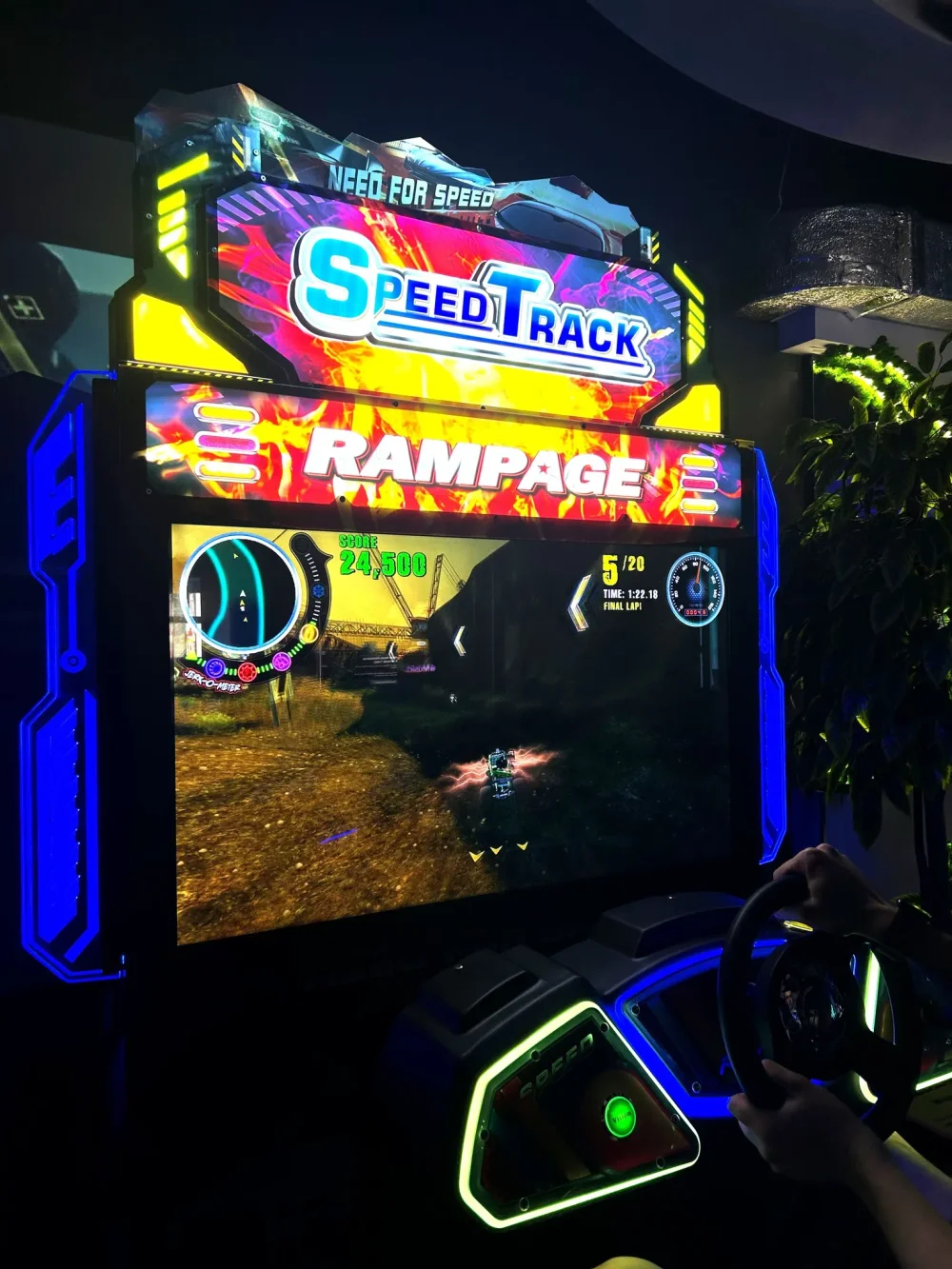 Игровой автомат гонки, с рулём «Need For Racing»