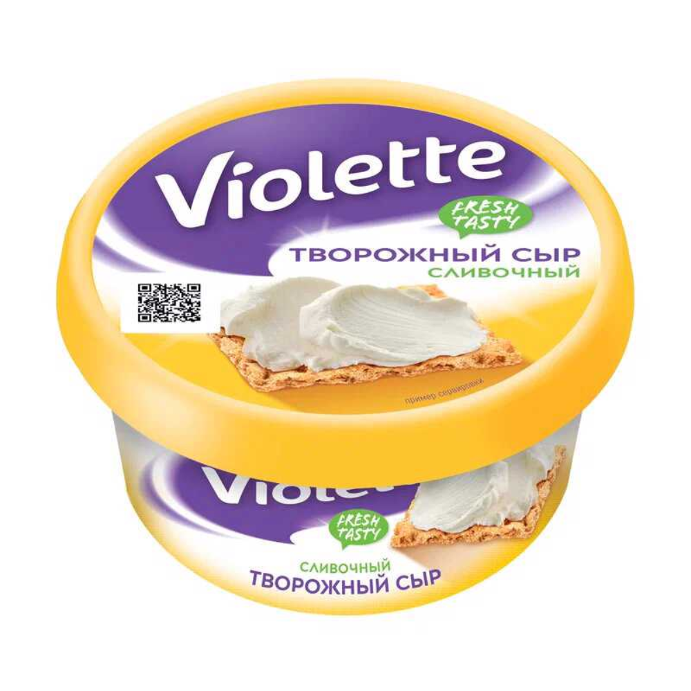 Cыр творожный Violette сливочный 140 гр