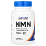Nutricost, NMN, 60 капсул (250 мг на капсулу)