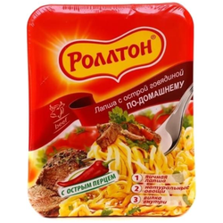 Лапша Роллтон С говядиной острая лоток 90 гр