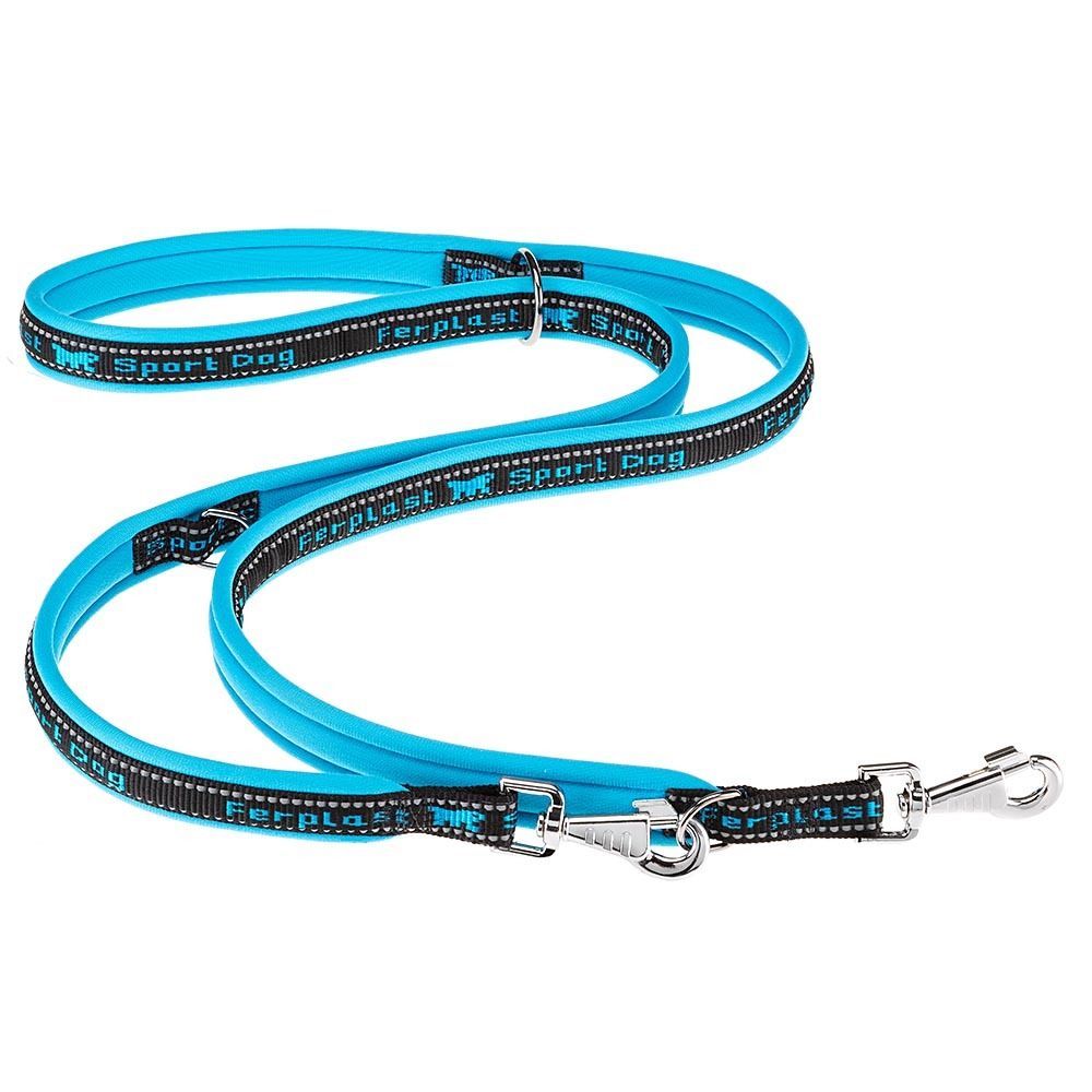 Поводок-перестежка Ferplast SPORT DOG MATIC GA25/200 голубой 200х3х4
