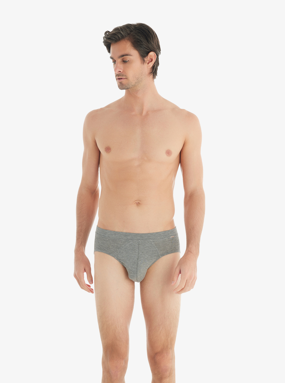 Трусы мужские слипы Silver серый меланж