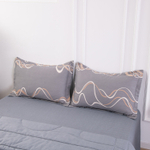 Комплект постельного белья Сатин с Одеялом 100% хлопок 160x80 на резинке OBR158