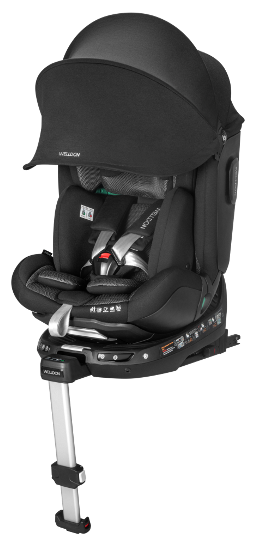 Welldon Автокресло smart rotate 2 pro+ 0-25 iSize 40-125см (Ebony)