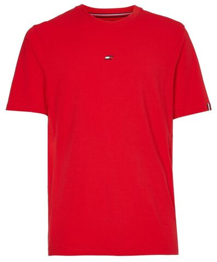 Мужская теннисная футболка Tommy Hilfiger Essentials Small Logo SS Tee - primary red