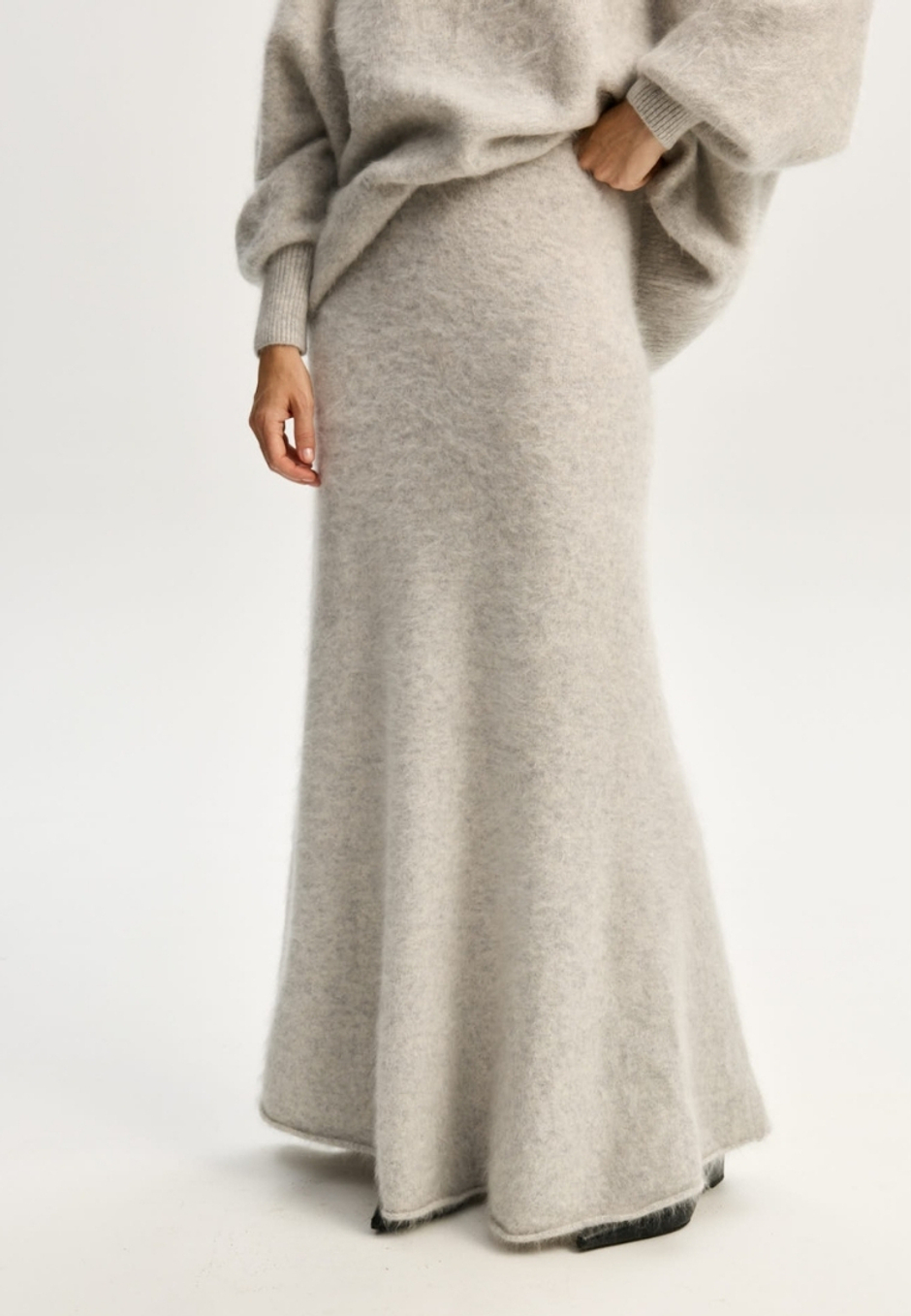 Юбка из пушистого кашемира