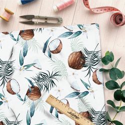 Ткань ниагара кокосы