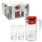 Набор питьевой 7 предметов: Кувшин1235, стакан 6шт 265мл 97415B