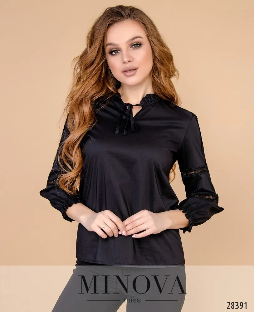 Блуза 4098-черный Minova