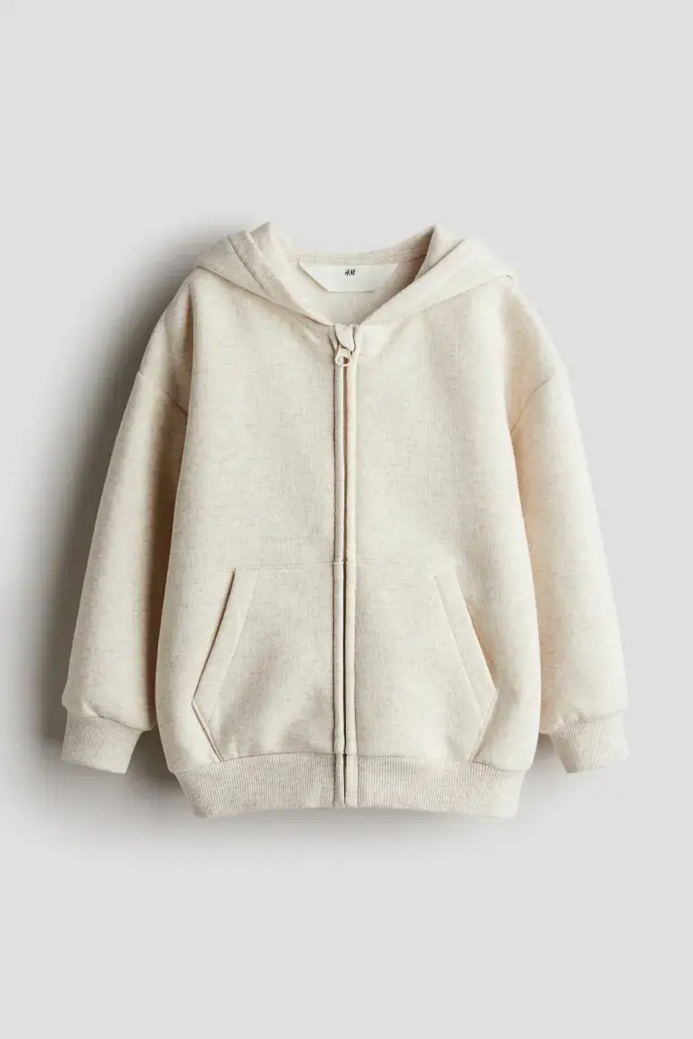 H&M Толстовка на молнии, светло-бежевый