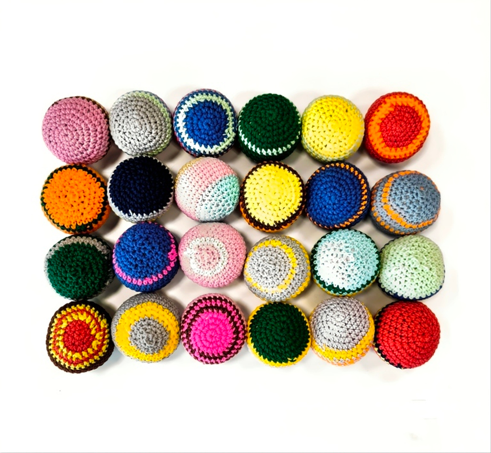 Набор набивных мячиков, в комплекте 24 шт.