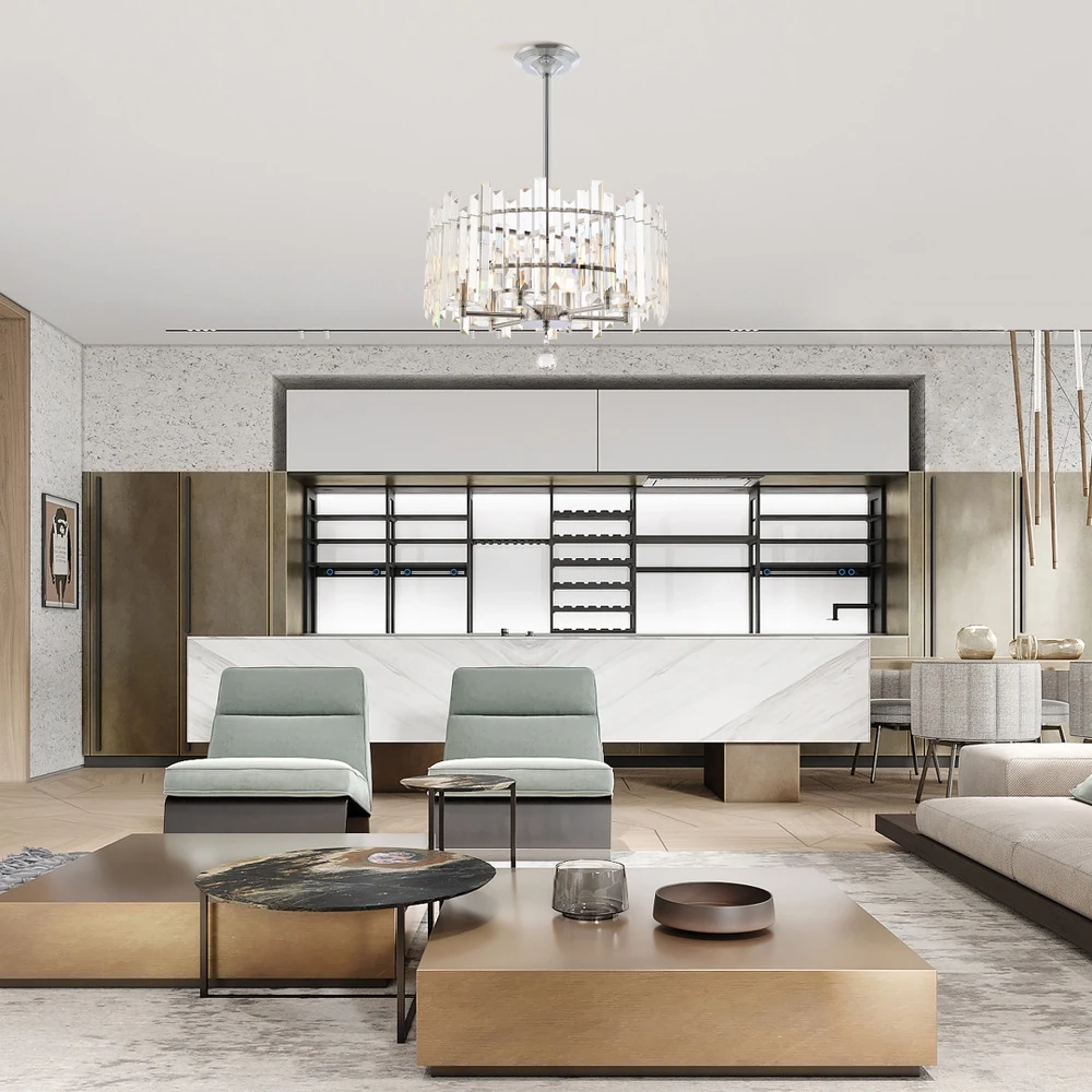 Люстра на штанге Arte Milano SORRENTO-2409 372409/6/350/470 CR