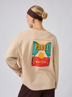 Лонгслив оверсайз из 100% хлопка "PADEL"