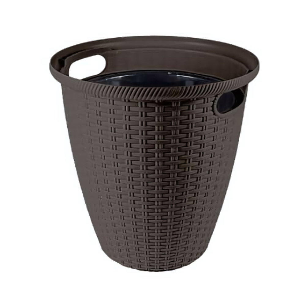 Кашпо напольное Ротанг D 380/30 л с внутренним горшком 16 л Горький шоколад