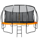 Батут с сеткой и лестницей, диаметр 8 фт